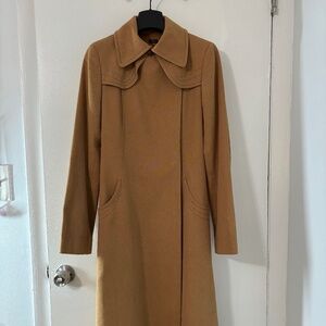 Joseph Khaki Long Trench Coat